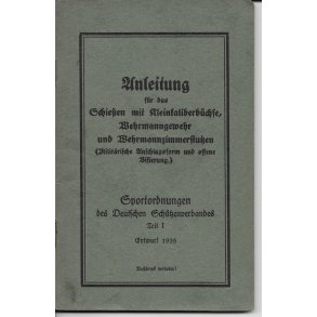 Anleitung für das Schiessen mit Kleinkaliberbüchse