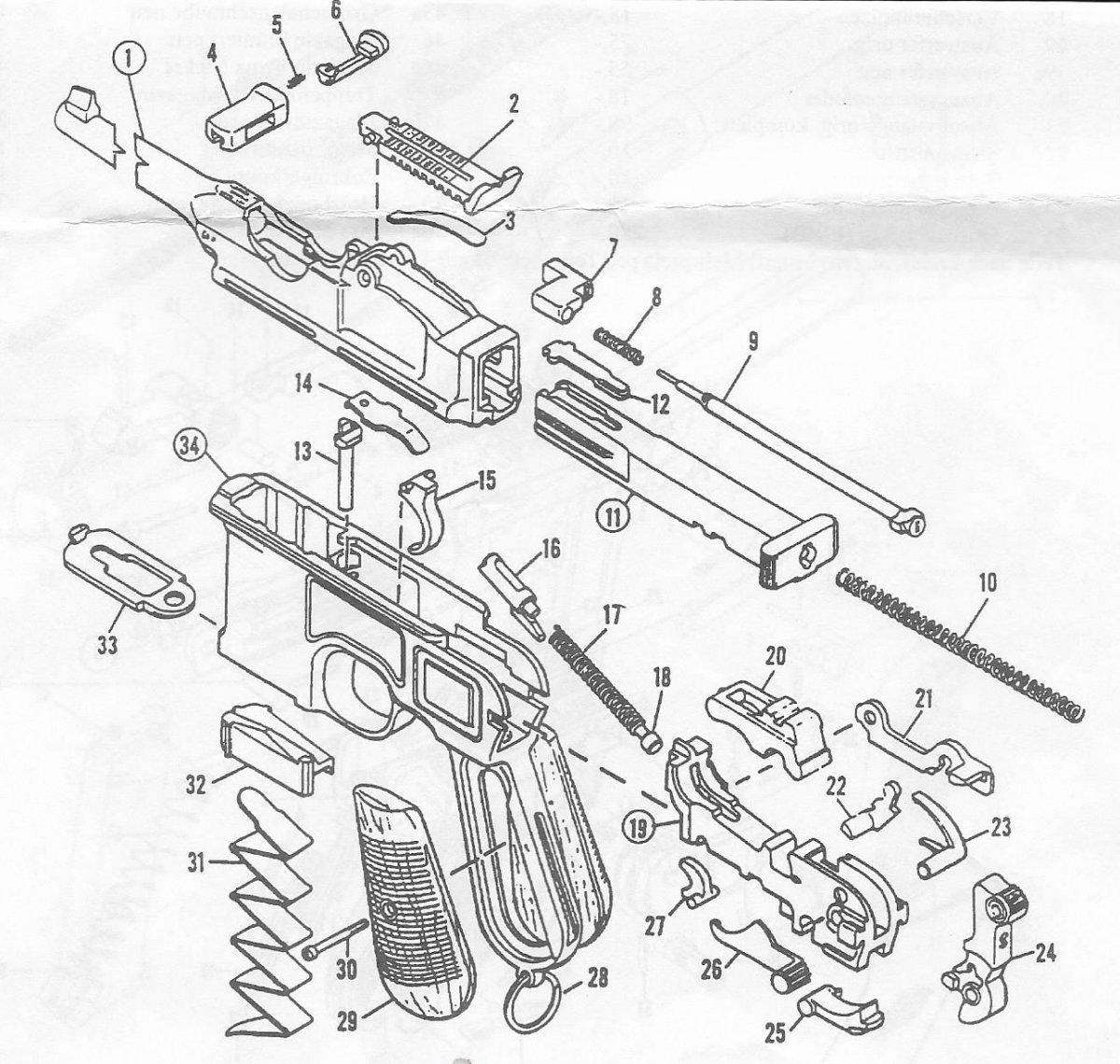 A - Drawing - Mauser C96 - Bisgaard & Nielsen