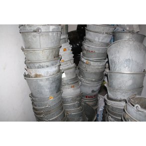 Zink spande, let brugte fra ''dengang''