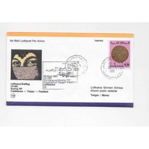 Lufthansa Marts 1981: Kuvert med kort