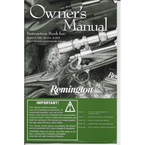 Remington Models 700, seven &amp; 673