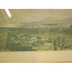 KOLORERET TRYK: Soldater i bivuak