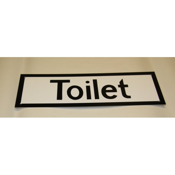 Skilt ''Toilet''