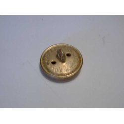 Lveknap, gylden - 20 mm