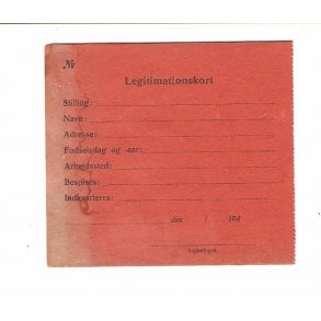 Besættelsen : Legitimationskort