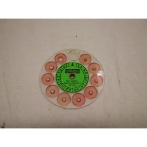 Walther Klarsicht-Lochkorne 2,8-5,2 mm Farbe Rot.