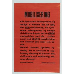 Rød mobiliseringsplakat for hjemsendte