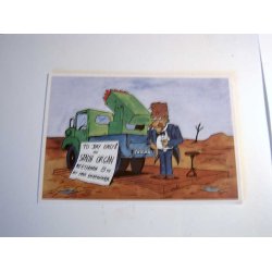 Sjovt milit&aelig;r postkort.