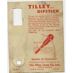 ''DIPSTICK'' for Tilley