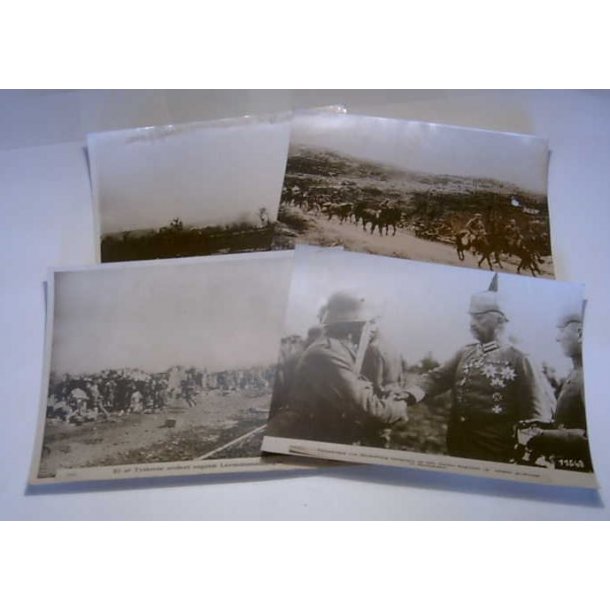 Original fotos fra 1.verdenskrig - 4 stk.