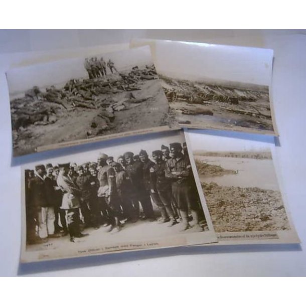 Originale fotos fra 1.verdenskrig - 4 stk.
