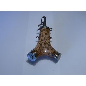 Krudt"horn" af hjortetak.