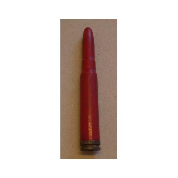 Germany Wehrmacht III reich : Drill cartridge 8x57IS in red plastic