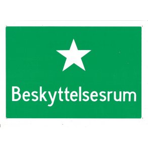 Skilt - Beskyttelsesrum